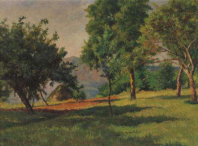 Nel bosco, 1919 by Camillo Merlo - Auction record, sale price, and art valuation. Compare with similar artists and explore comparable artworks.