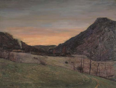 Paesaggio al tramonto, 1920/22