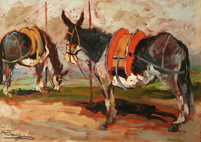 Sample artwork by Basso Ragni (1921 - 1979), known for painting - View similar artists and auction records
