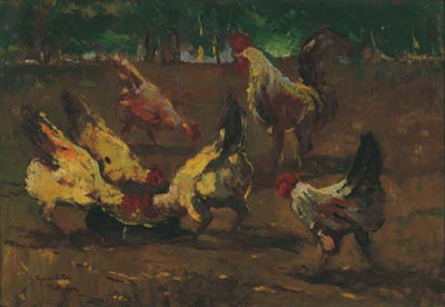Galline nell'aia by Giovanni Guarlotti - Auction record, sale price, and art valuation. Compare with similar artists and explore comparable artworks.