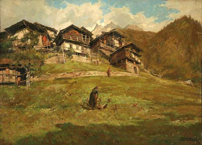 Sample artwork by Giuseppe Gheduzzi (1889 - 1957), known for realistic oil paintings - View similar artists and auction records