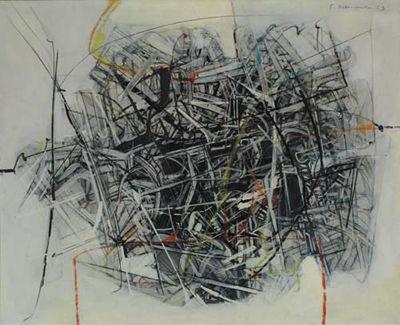 Composizione, 1963 by Edoardo Franceschini - Auction record, sale price, and art valuation. Compare with similar artists and explore comparable artworks.