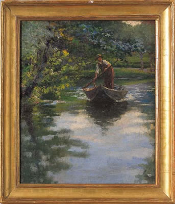 Barcaiolo nel laghetto by Emilio Borsa - Auction record, sale price, and art valuation. Compare with similar artists and explore comparable artworks.