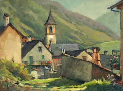 Casolari a Finero by Tullio Giovenzani - Auction record, sale price, and art valuation. Compare with similar artists and explore comparable artworks.
