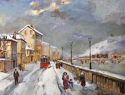 Torino anni'30, lungo Po