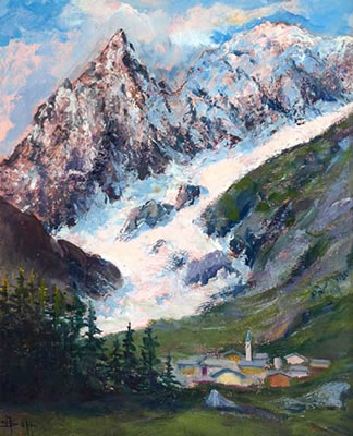 Courmayeur by Alfredo Suppo - Auction record, sale price, and art valuation. Compare with similar artists and explore comparable artworks.