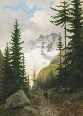 Sentiero tra gli alberi