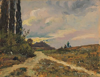 Veduta della pianura Chierese by Benedetto Ghivarello - Auction record, sale price, and art valuation. Compare with similar artists and explore comparable artworks.