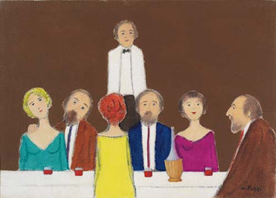 Sample artwork by Walter Pozzi (1911 - 1989), known for painting and sculpture - View similar artists and auction records
