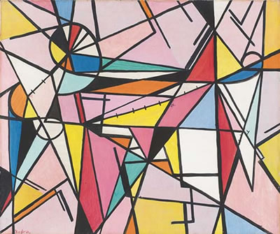 Composizione in rosa, 1950