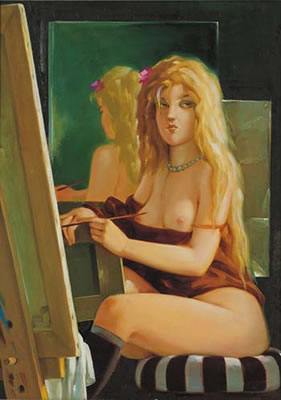 La pittrice by Giovanbattistea Andreis - Auction record, sale price, and art valuation. Compare with similar artists and explore comparable artworks.