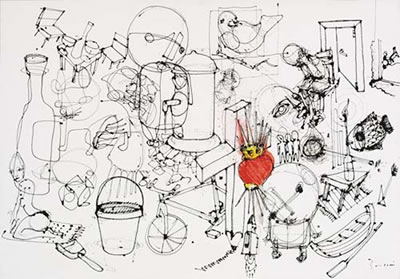 Out line, serie "pagine di taccuino", 2008