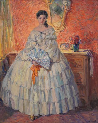 Dama in un interno