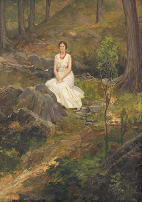 Ragazza nel bosco