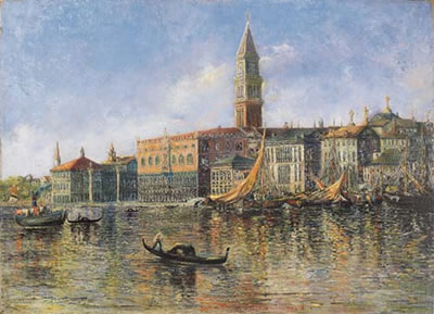Venezia, riflessi sulla laguna by Piero Focardi - Auction record, sale price, and art valuation. Compare with similar artists and explore comparable artworks.