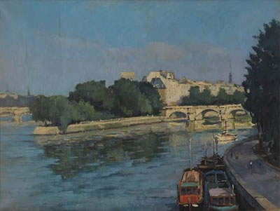Parigi, la Senna al Pont Neufe