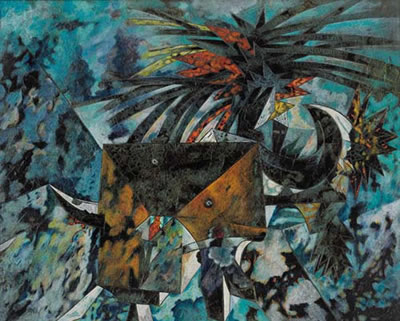 Giardino al calendoscopio, 1964 by Gianni Dova - Auction record, sale price, and art valuation. Compare with similar artists and explore comparable artworks.