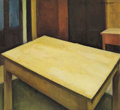 Interno con tavolo, 1966