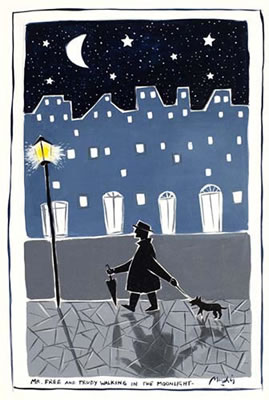 Mr. Free and Trudy walking in the moonlight, 2007 by Renzo Meschis - Auction record, sale price, and art valuation. Compare with similar artists and explore comparable artworks.