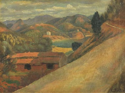 Paesaggio con lago