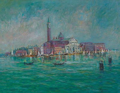 Mattina nebbiosa all'Isola di S. Giorgio, 1981