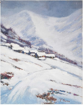 Paesaggio innevato by Vincenzo Trucco - Auction record, sale price, and art valuation. Compare with similar artists and explore comparable artworks.