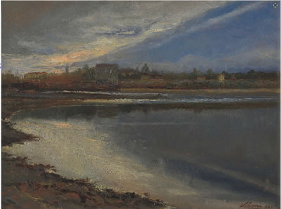 Paesaggio fluviale by Cesare Libano - Auction record, sale price, and art valuation. Compare with similar artists and explore comparable artworks.
