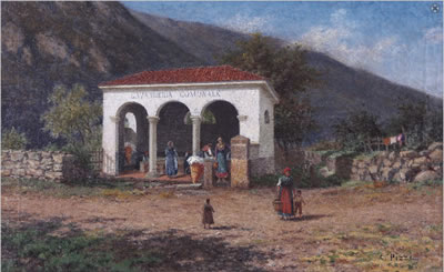 Lavanderia comunale a Cardano, Lecco by Carlo Pizzi - Auction record, sale price, and art valuation. Compare with similar artists and explore comparable artworks.