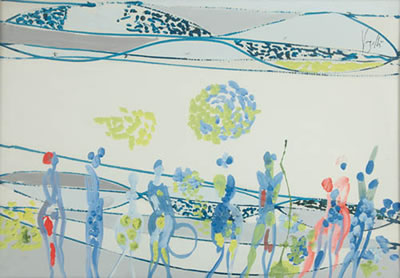 Ponti geometrici in scena con circo, 1947-1968