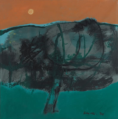 Alberi al tramonto, 1986