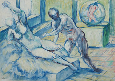 Venere in blu con amante, 1987