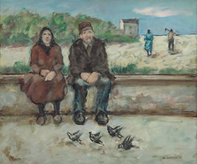 Pensionati, 1956 by Alfredo Catarsini - Auction record, sale price, and art valuation. Compare with similar artists and explore comparable artworks.
