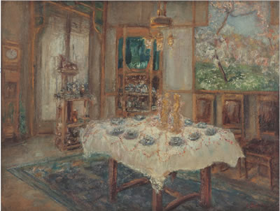 Interno con tavolo