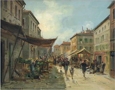 Mercato a Venezia by Mario Gheduzzi - Auction record, sale price, and art valuation. Compare with similar artists and explore comparable artworks.