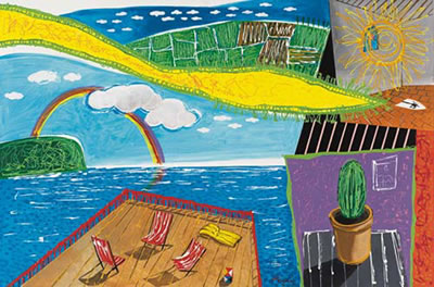 Paesaggio con interno, frammenti, 2008