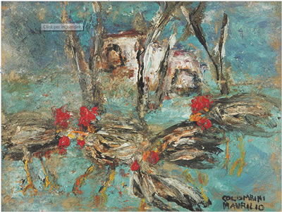 I galli nel cortile by Maurilio Colombini - Auction record, sale price, and art valuation. Compare with similar artists and explore comparable artworks.