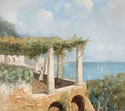 Dal Convento dei Cappuccini ad Amalfi by Ferdinando del Basso - Auction record, sale price, and art valuation. Compare with similar artists and explore comparable artworks.
