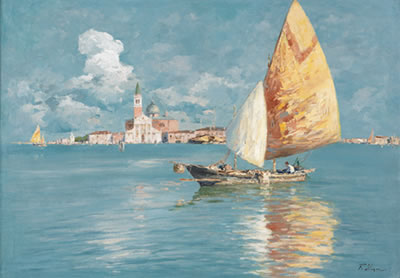 La laguna di Venezia e l'isola di San Giorgio by Giovanni Salviati - Auction record, sale price, and art valuation. Compare with similar artists and explore comparable artworks.