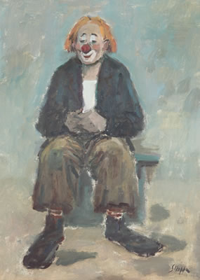 Clown by Leonardo Stroppa - Auction record, sale price, and art valuation. Compare with similar artists and explore comparable artworks.
