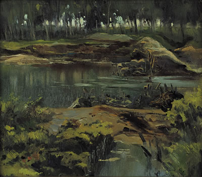 Paesaggio fluviale, 1914