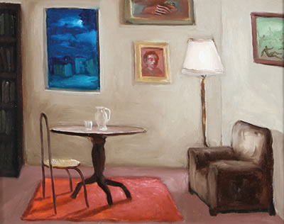 Interno con abat-jour (tavolo tondo), 1996 by Silvano D'Ambrosio - Auction record, sale price, and art valuation. Compare with similar artists and explore comparable artworks.