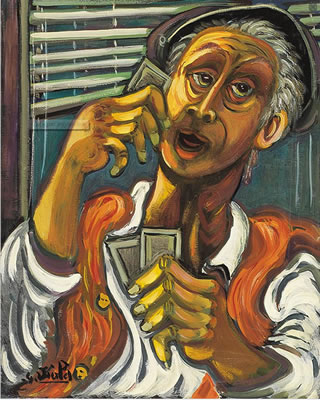Giocatore di carte, 1991 by Giuseppe Viola - Auction record, sale price, and art valuation. Compare with similar artists and explore comparable artworks.