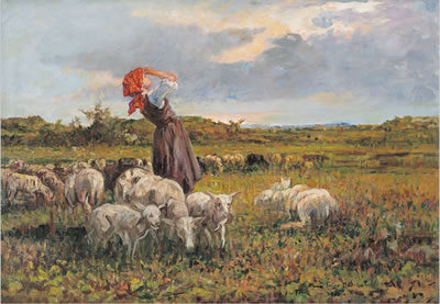 Pascolo e contadinella