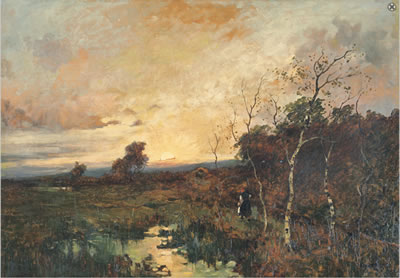 Tramonto sul paesaggio