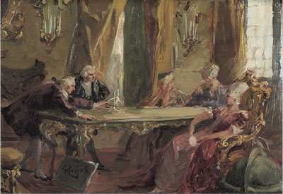 Scena settecentesca by Giuseppe Cassioli - Auction record, sale price, and art valuation. Compare with similar artists and explore comparable artworks.