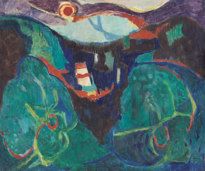 (Vallata verde)Paesaggio, 1955 by Enrico Paulucci - Auction record, sale price, and art valuation. Compare with similar artists and explore comparable artworks.