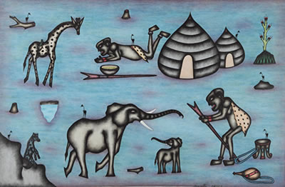 Senza titolo by Kivuthi Mbuno - Auction record, sale price, and art valuation. Compare with similar artists and explore comparable artworks.