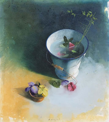 Secchio e fiori, 1999