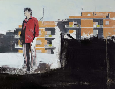 Sample artwork by Giorgio Ortona (Born 1960), known for urban landscapes, figure and still-life painting - View similar artists and auction records