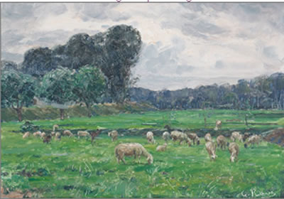 Paesaggio con gregge